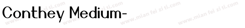 Conthey Medium字体转换